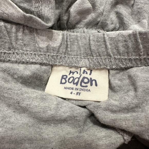 Mini Boden Grey Heart Tiered Ruffle Skort - Picture 5 of 6